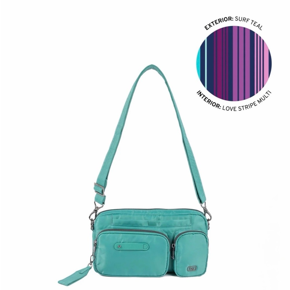 Lug Switcheroo Crossbody Surf Teal NWT